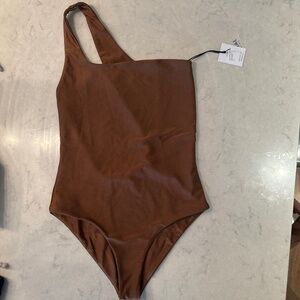 Brown One Piece Swimsuit -Tag On never worn
